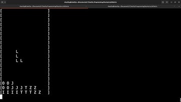 Console Tetris Made in C#