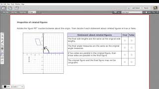 Properties of rotated figures