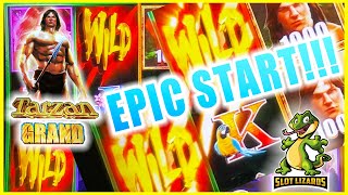 Epic Start Huge Wild Wild Win Tarzan Grand Slot Super Fun Action