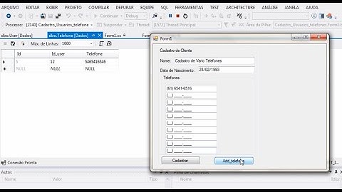 Cadastro de Clientes e Telefones Ilimitados C# - Parte 1