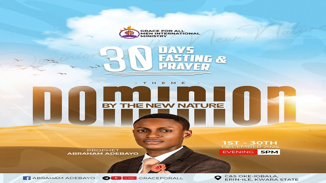 DOMINION BY THE NEW NATURE || DAY 10 EVENING SESSION ||  || PRO ABRAHAM ADEBAYO || 10TH DEC 2025