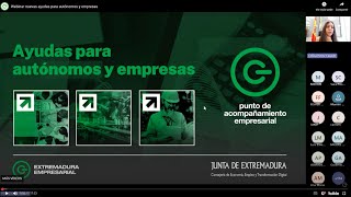 Webinar nuevas ayudas para autónomos y empresas