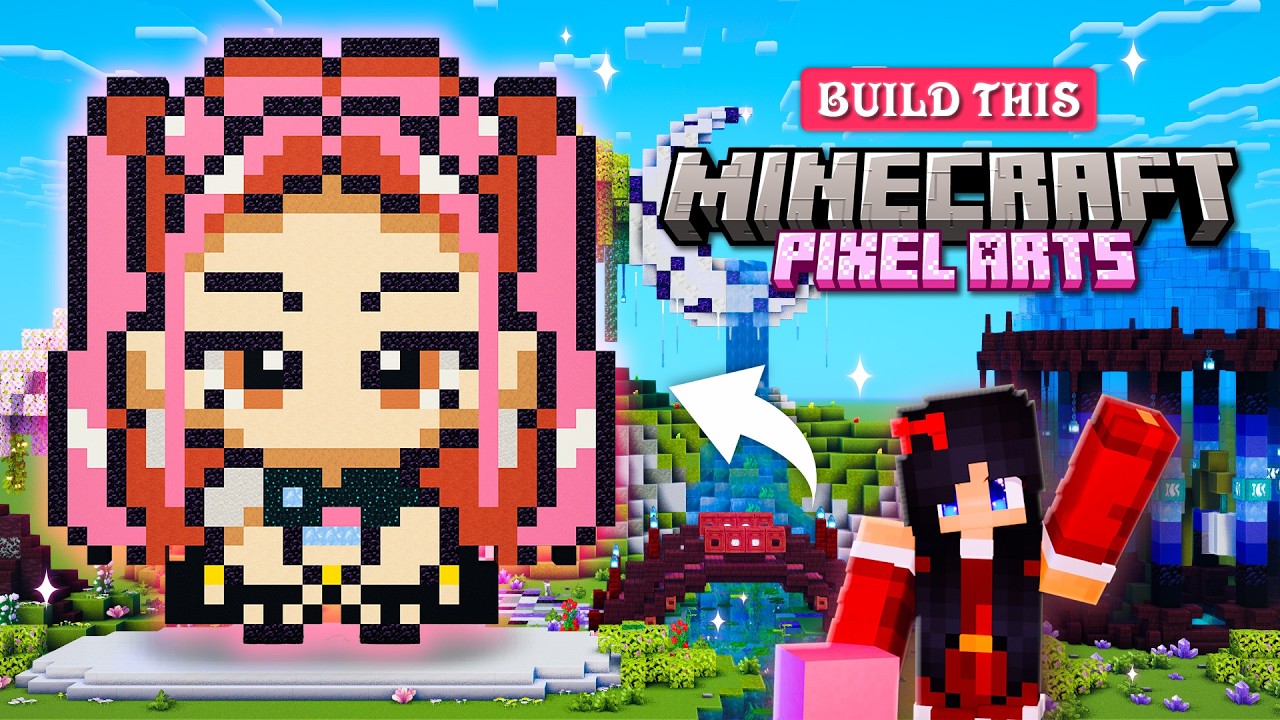 How to Build Mira Pixel Art in Minecraft | Easy Tutorial - YouTube