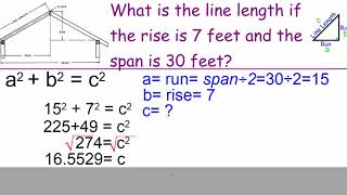 Using Pythagorean Theorem to find line length and building span News