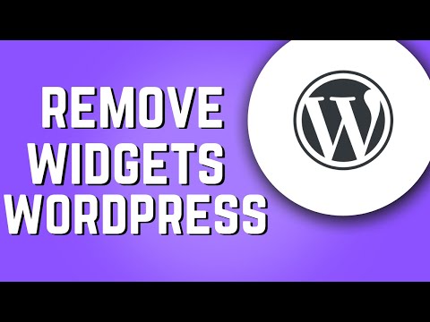 How to Remove Widgets on Wordpress! (Quick & Easy)