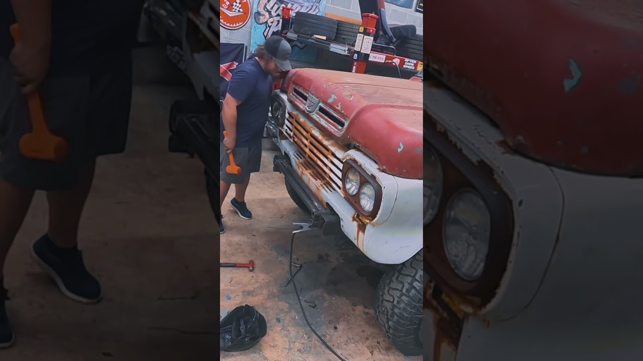 Built a detachable winch setup for my chassis-swapped 1959 F250!