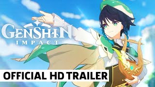 Genshin Impact Venti The Four Winds English Voice Over Character Teaser Trailer