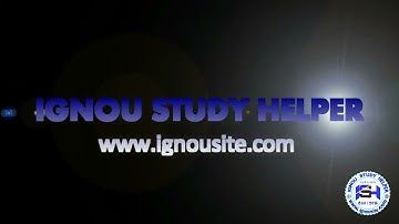 Ignou Study Helper - Sunil Poonia