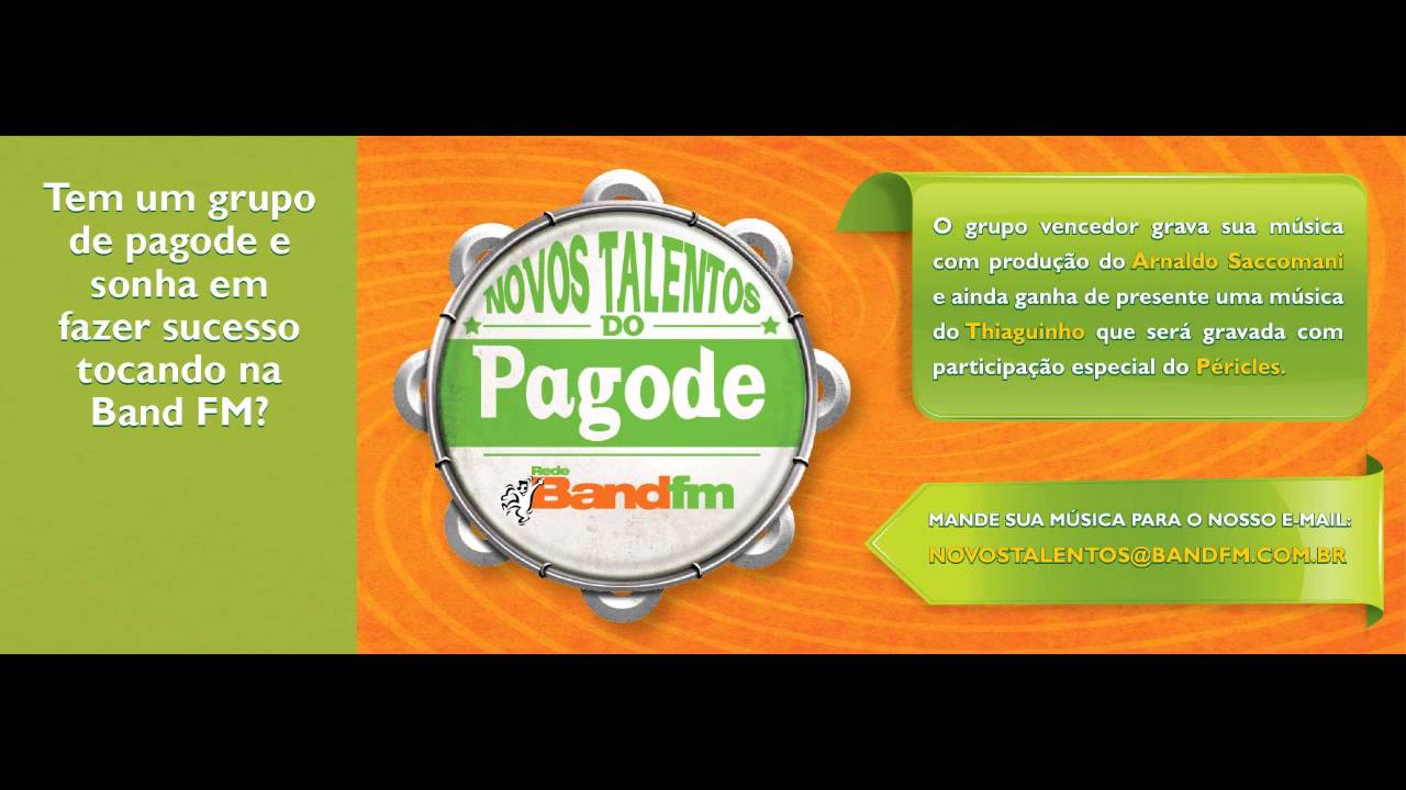 NOVOS TALENTOS DO PAGODE BAND FM - SOLTA O SAMBA -  QUANDO MEU SAMBA VOLTAR
