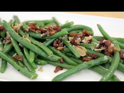 Green Beans with Bacon, Garlic & Shallots!