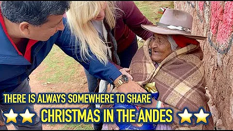 Elderly woman lives in the heights of the ANDES below 32 degrees and 14,760 ft. ALT