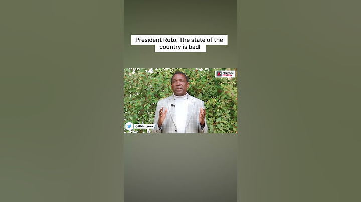 President Ruto, The state of the country is bad!