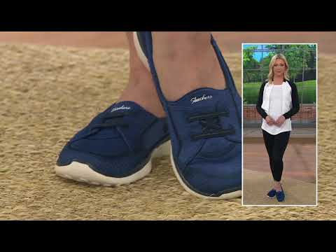 skechers microburst bungee slip on shoe