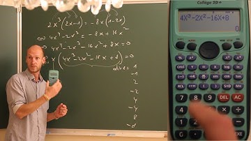 Méthode Horner - Utilisation de la calculatrice - Equation second degré