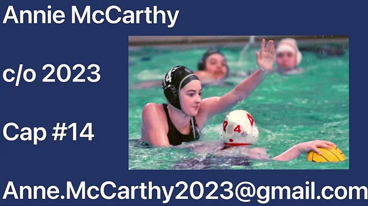 Annie McCarthy (23) - Water Polo Highlights - 511 ...
