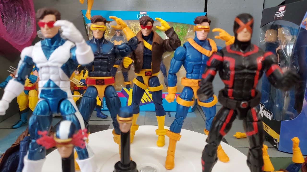 In depth look at the Marvel legends love triangle 3 pack Cyclops - YouTube