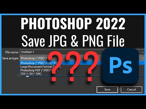 Vídeo: Com puc desar com a JPEG a Photoshop cs6?