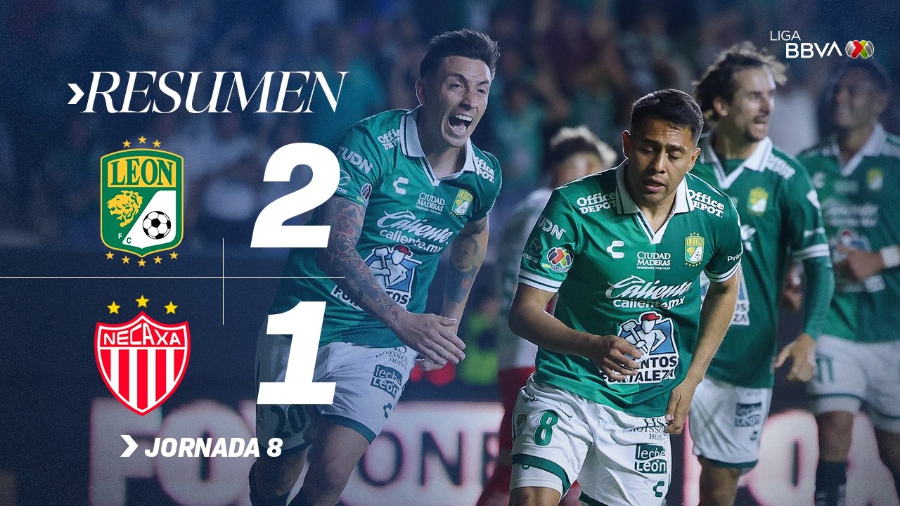LEÓN 2-1 NECAXA | La Fiera remonta a Necaxa con un golazo de tijera incluido | J8 Con México C26