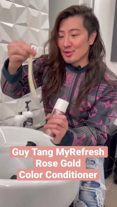 Instant Rose Gold Hair Color with Guy Tang MyRefresh.