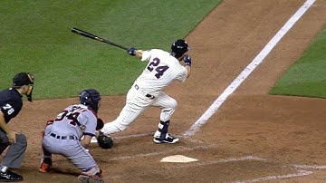 DET@MIN: Plouffe delivers a double to tie game in 9th