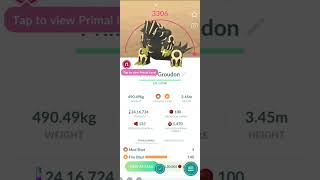 Primal Reversion: Groudon to Primal Groudon 🔥 | Pokémon GO