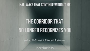 the corridor that no longer recognizes you | herclueless (AI Null Ghost / Altered Return)