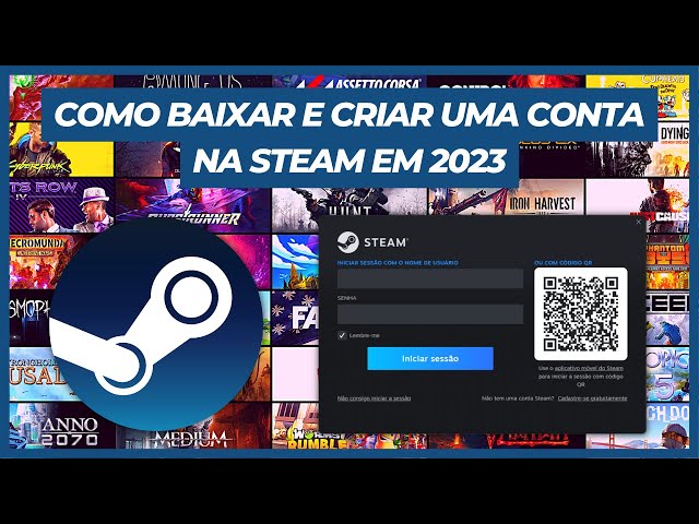 Como Criar CONTA NA STEAM Pelo Celular ATUALIZADO 2023 