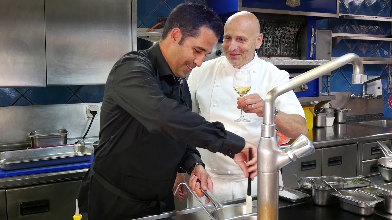 Risotto aux asperges morilles-Philippe Chevrier Chateauvieux avec Mike Coppens Clovis & Co