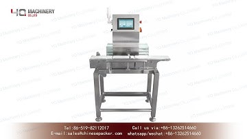 PLC control checkweigher with reject system|YQ machinery automatic weight checker machine price USA