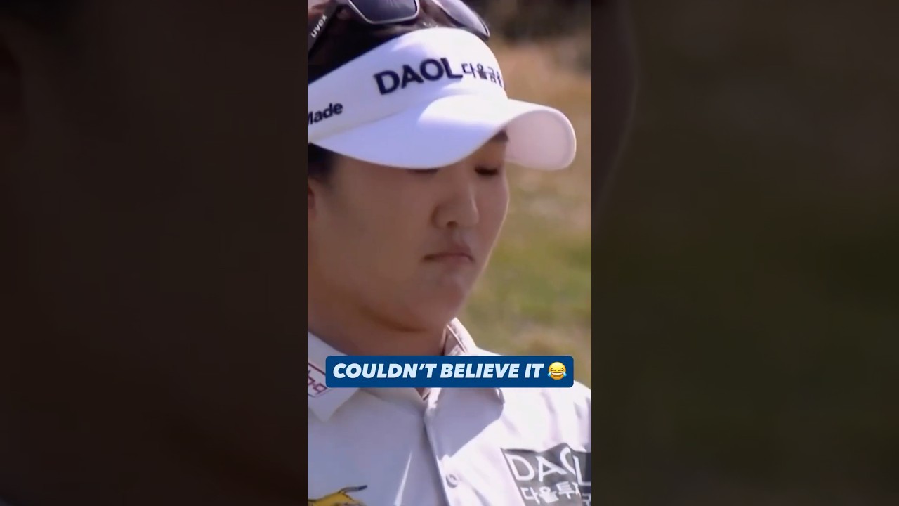 Haeran Ryu had to do a double take at her scorecard after her historic round 😂