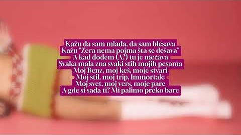 Cvija x Zera - Popstar (Lyrics Video by Blkan Vibes)
