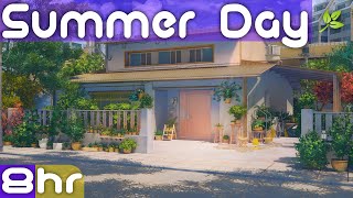 The Sound of a Summer Day | Ambient Residential Street Sounds | Neighborhood City Ambience Sounds