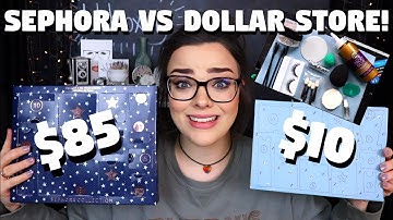 Recreating "The WORST Advent Calendar Ever" With Dollar Store Items! | Sephora Vs. The Dollar Store!