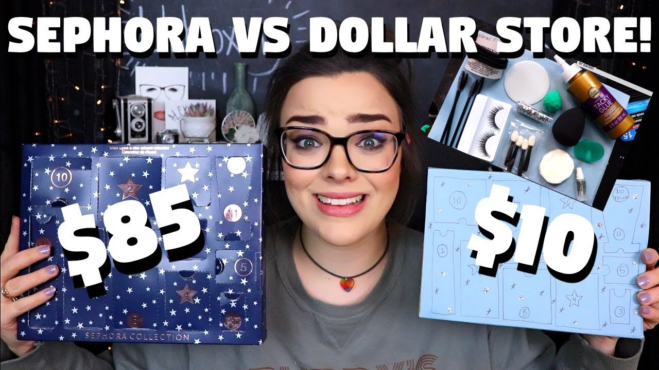 Recreating The WORST Advent Calendar Ever With Dollar Store Items!