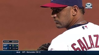 DET@CLE: Salazar strikes out Castellanos to end game