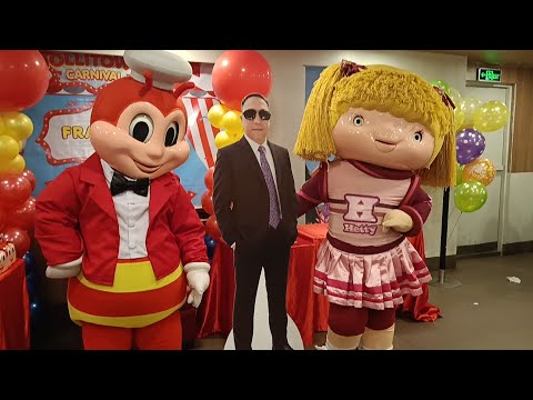 JOLLIBEE MASCOT AND THE BIRTHDAY CELEBRANT