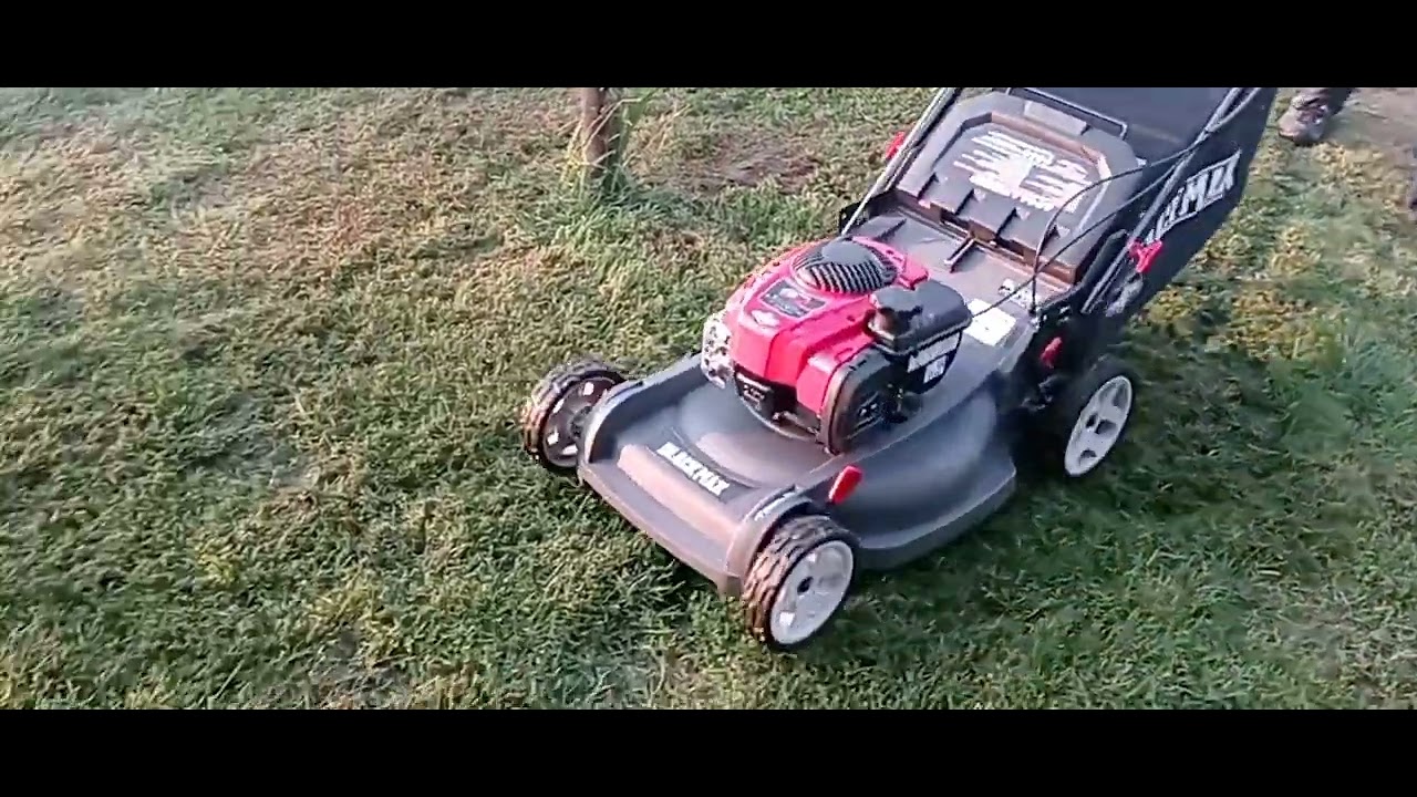 try out my new mower and some mowing - YouTube
