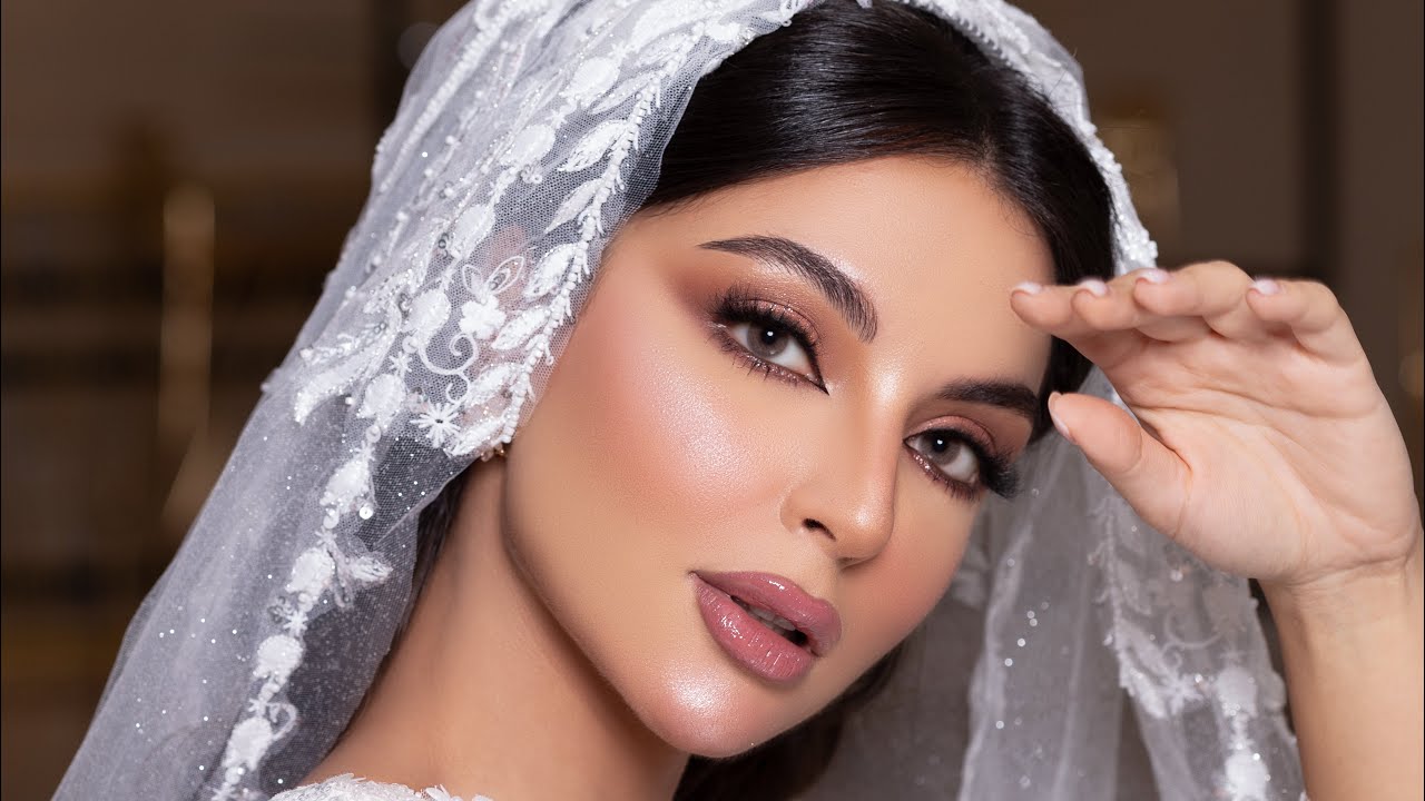 مكياج عروس وردي ناعم وحالم 💄 Dreamy pink bridal makeup