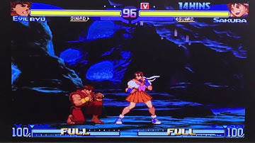 Street Fighter Alpha 3 Upper - V-Evil Ryu vs V-Sakura