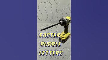 How to Draw Graffiti Bubble Letter Fast