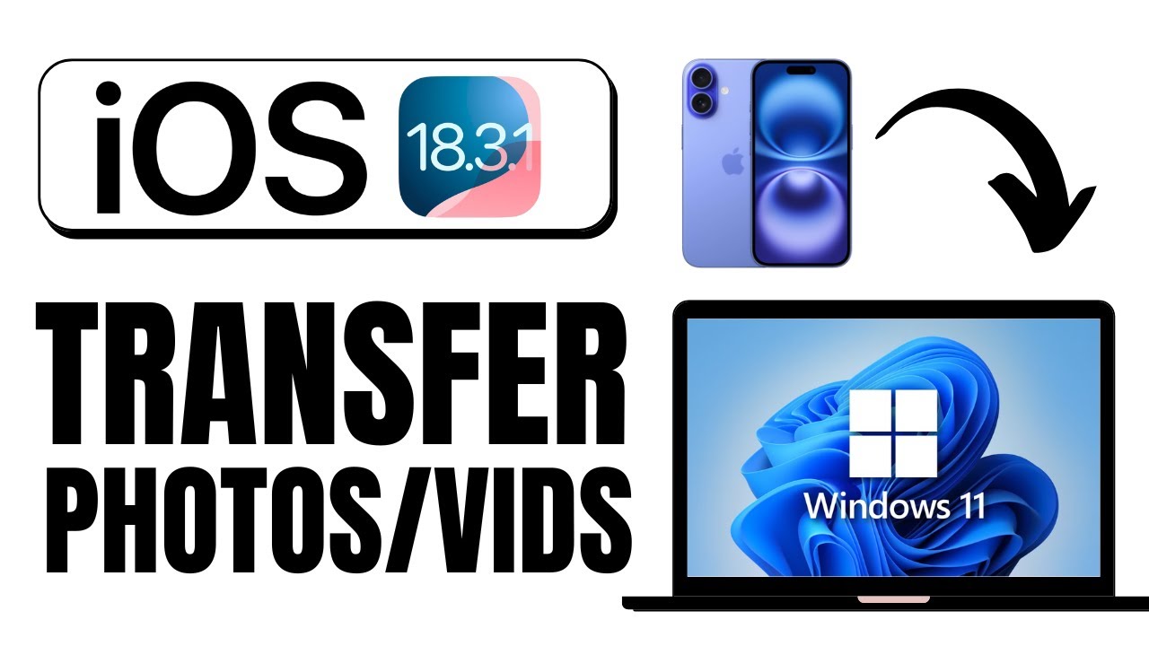 How to Transfer Photos & Videos from iPhone to PC Laptop | Easy Step-by ...