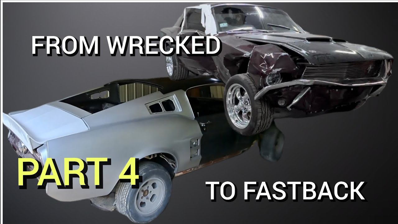 Get Wrecked @Motorhead wrecked mustang gets fastback converted. - YouTube