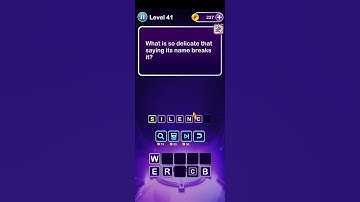 Word Riddles 41: Saying its name breaks it