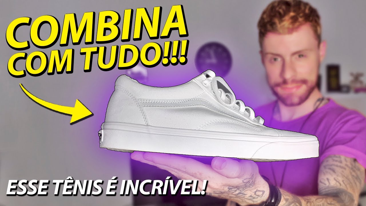 vans todo branco masculino