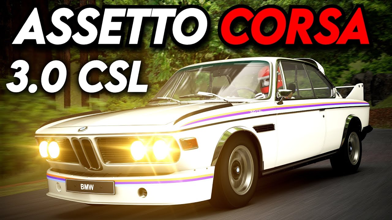 '73 BMW 3.0 CSL in Assetto Corsa - YouTube