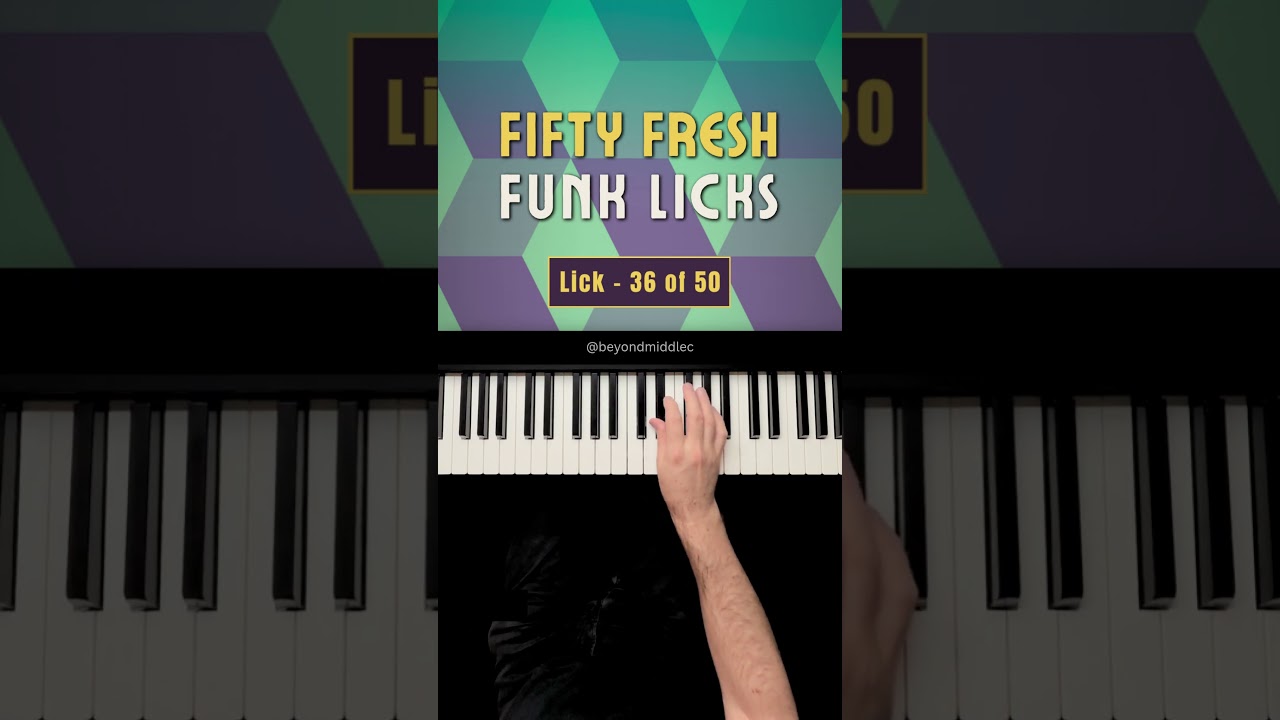 Funk Keyboard Lick 36 of 50 - High-Energy Triplet Motor Action
