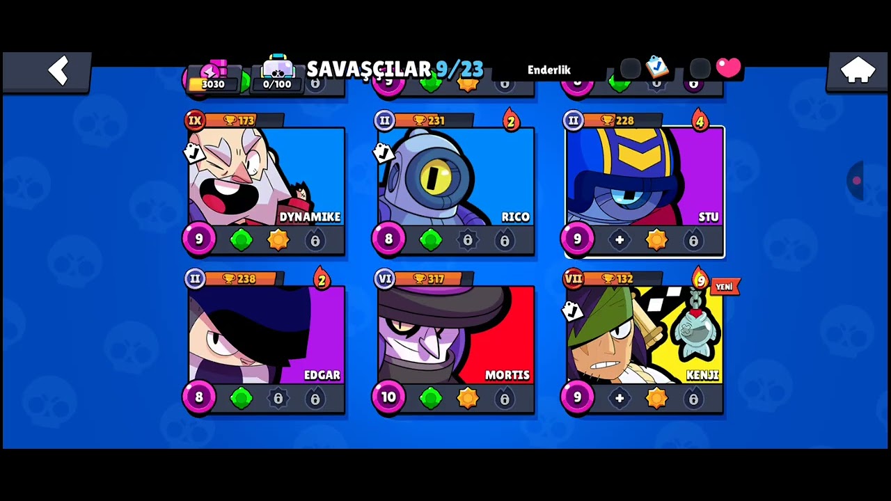 Brawl stars  kupa kasma ve mini game