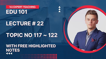 EDU101 Short Lecture No 22 | EDU101 Short Lecture | EDU101 Topic 117 to 122