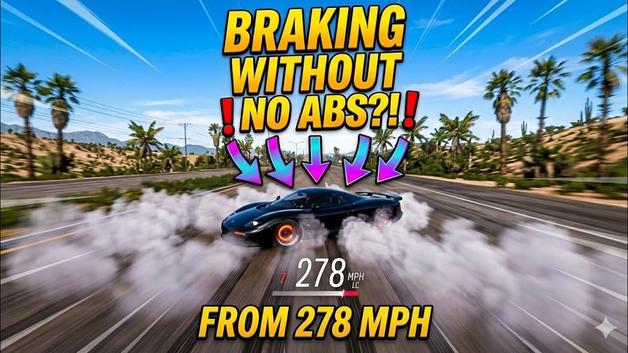 JaguarXJR15 278 MPH to 0 Brake Test (No ABS) | Forza Horizon 5
