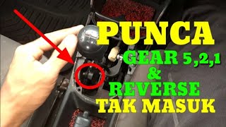 GEAR SAGA TIDAK MASUK | GEAR REVERSE DAN GEAR 5 | CARA MENGATASI MASALAH GEAR #Projek62